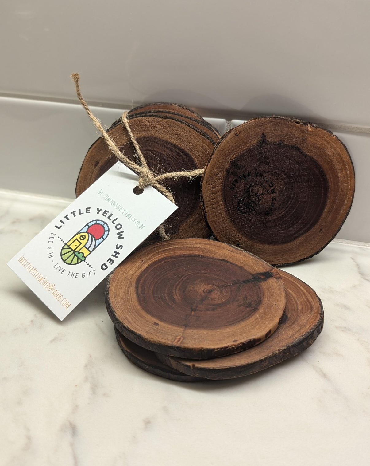 Redwood Coaster Set